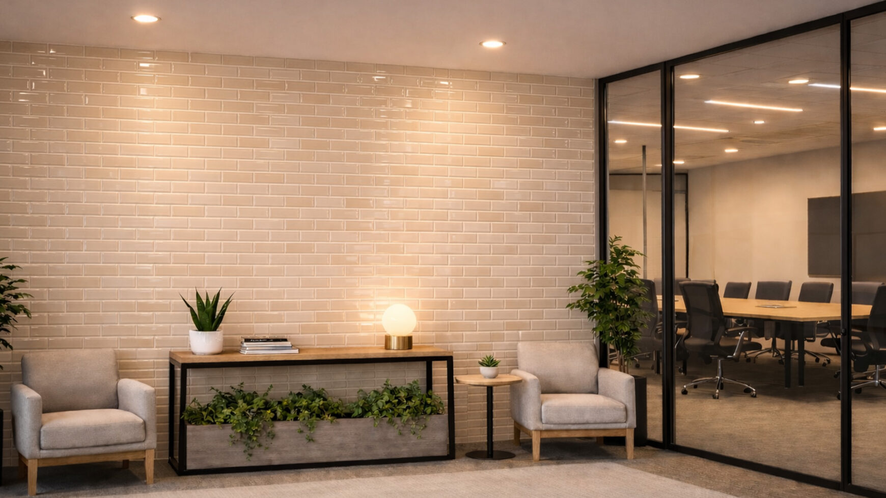 最先端オフィスに学ぶ！タイルがつくる「企業アイデンティティ」