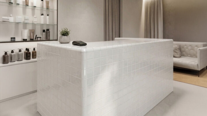 清潔感をデザインする｜役物タイルによる上質な空間演出